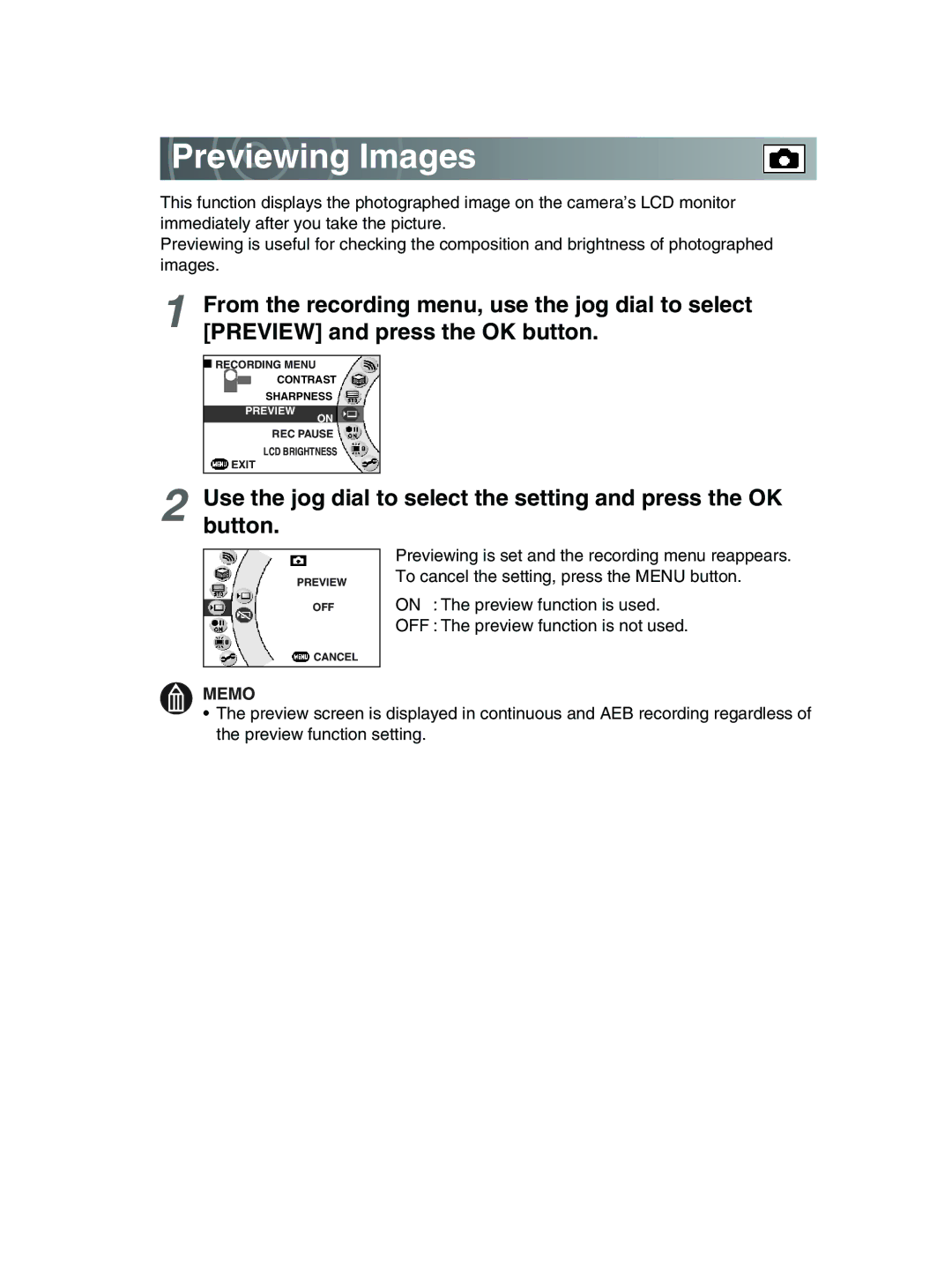 Toshiba GSC-R30 owner manual Previewing Images 