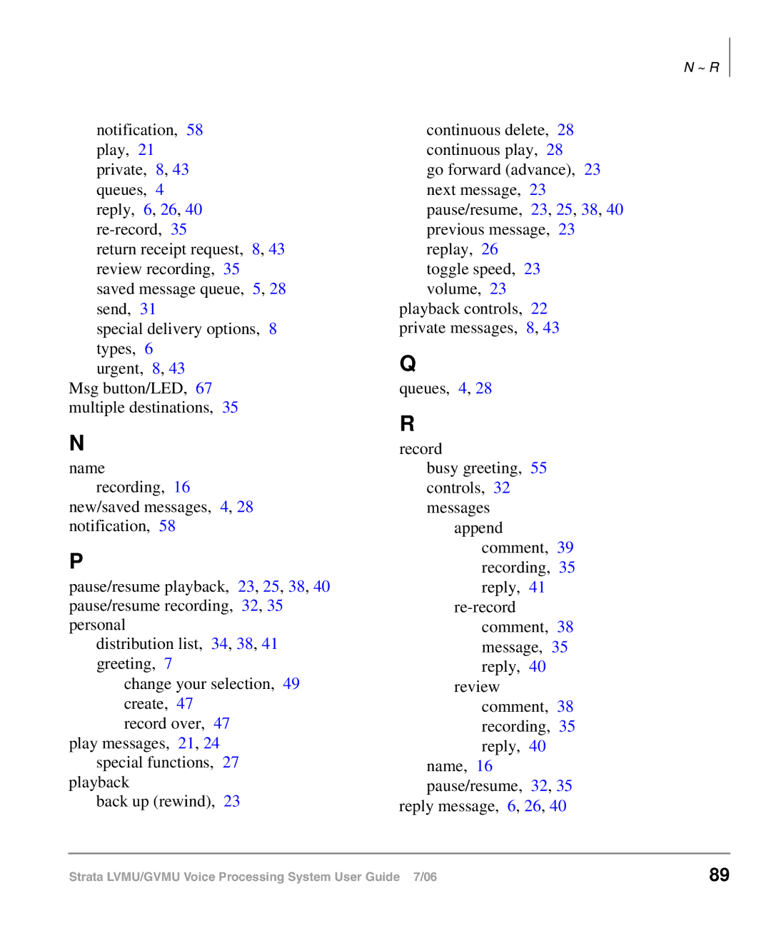 Toshiba GVMU/LVMU manual ~ R 