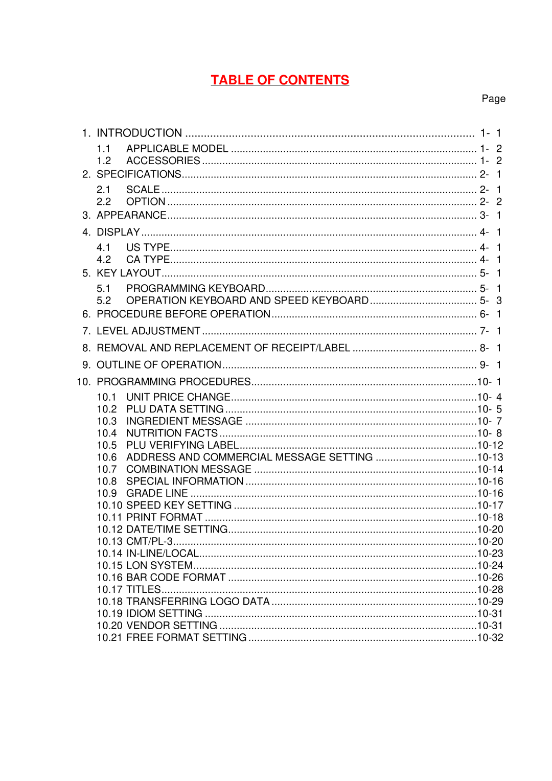 Toshiba H-9100N-US, H-9100N-CA, EO1-32003BE owner manual Table of Contents 