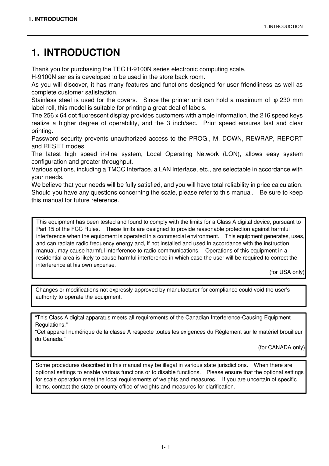 Toshiba EO1-32003BE, H-9100N-CA, H-9100N-US owner manual Introduction 