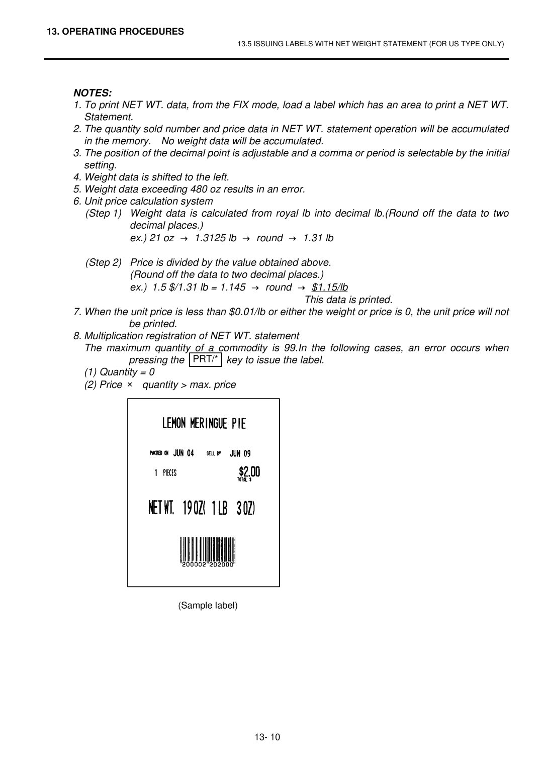 Toshiba H-9100N-CA, EO1-32003BE, H-9100N-US owner manual Sample label 