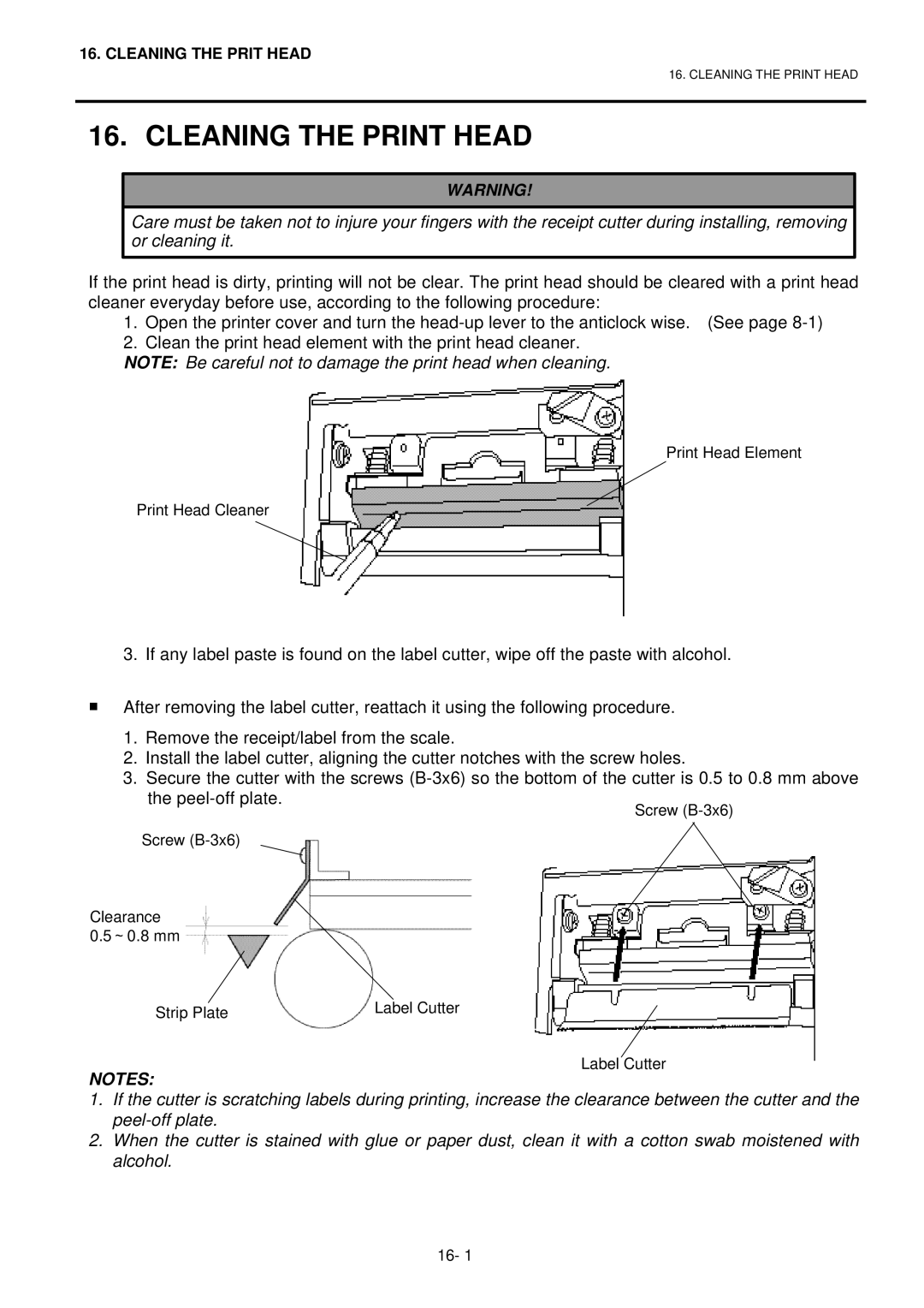 Toshiba H-9100N-CA, EO1-32003BE, H-9100N-US owner manual Cleaning the Print Head 