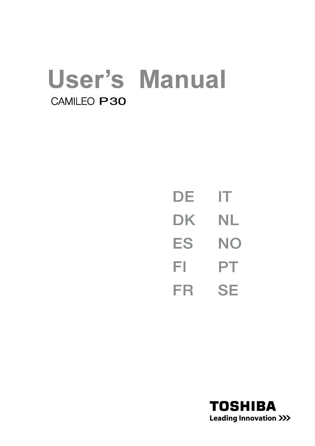 Toshiba H10 user manual UsUser’s Manualal 