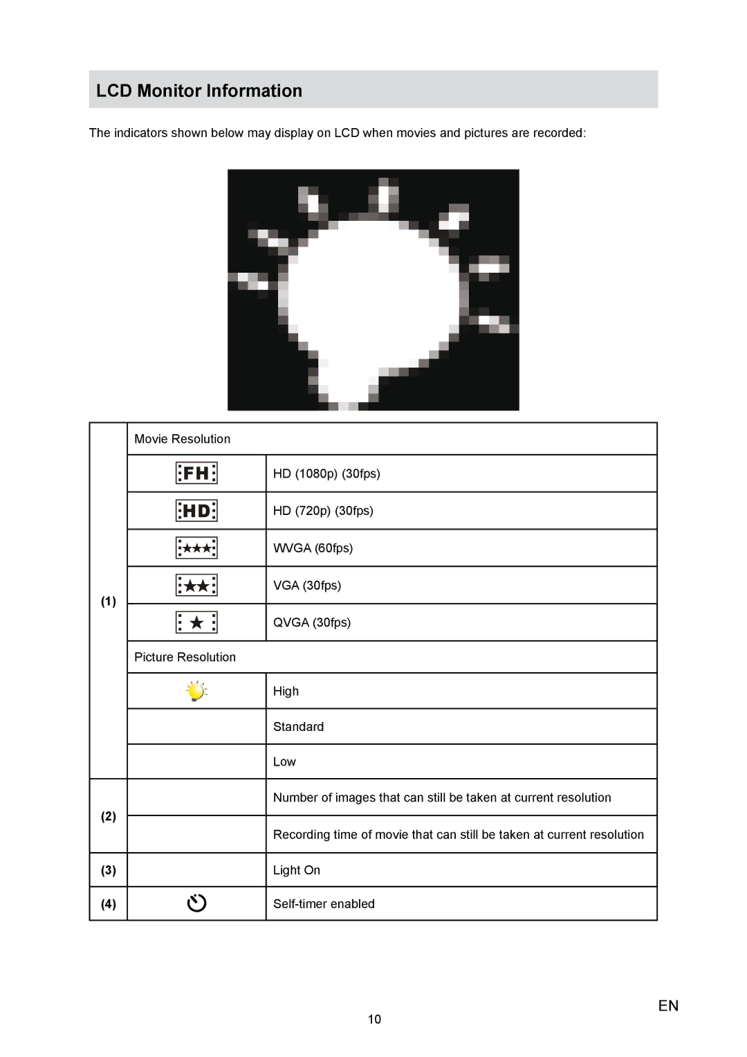 Toshiba H10 user manual LCD Monitor Information 