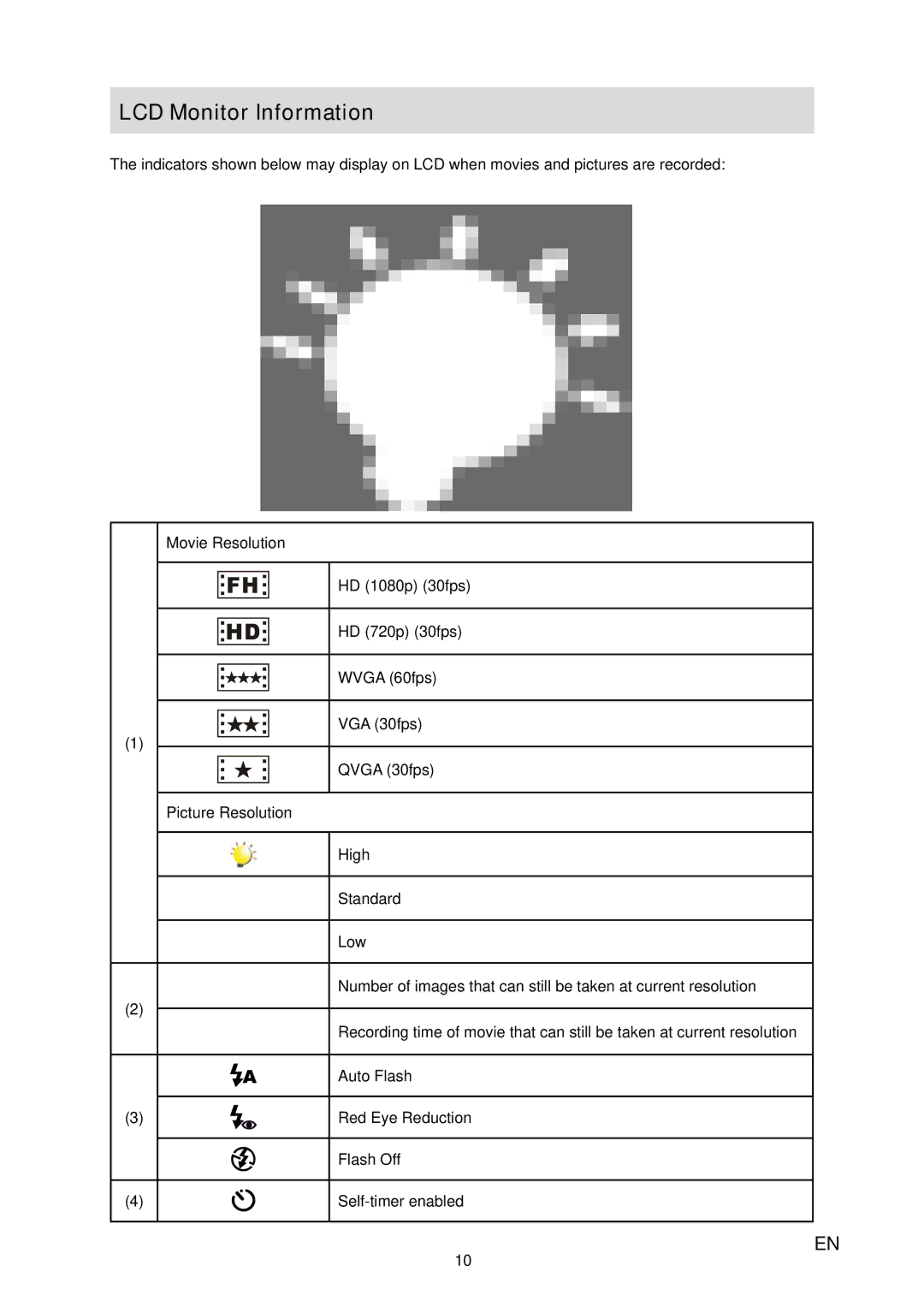 Toshiba H20 user manual LCD Monitor Information 