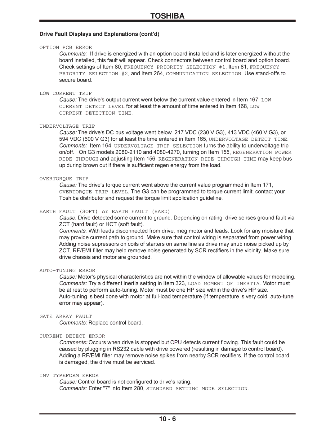 Toshiba H3 manual Gate Array Fault 