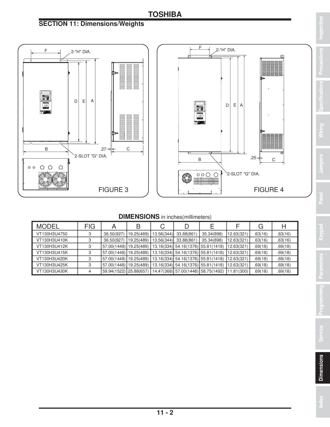 Toshiba H3 manual Dia 