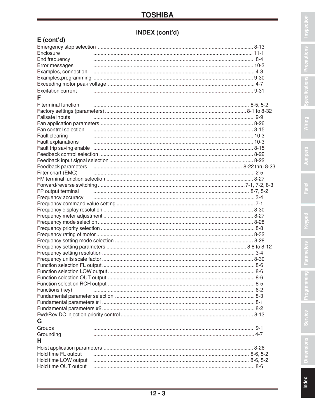 Toshiba H3 manual 10-3, 7-2 