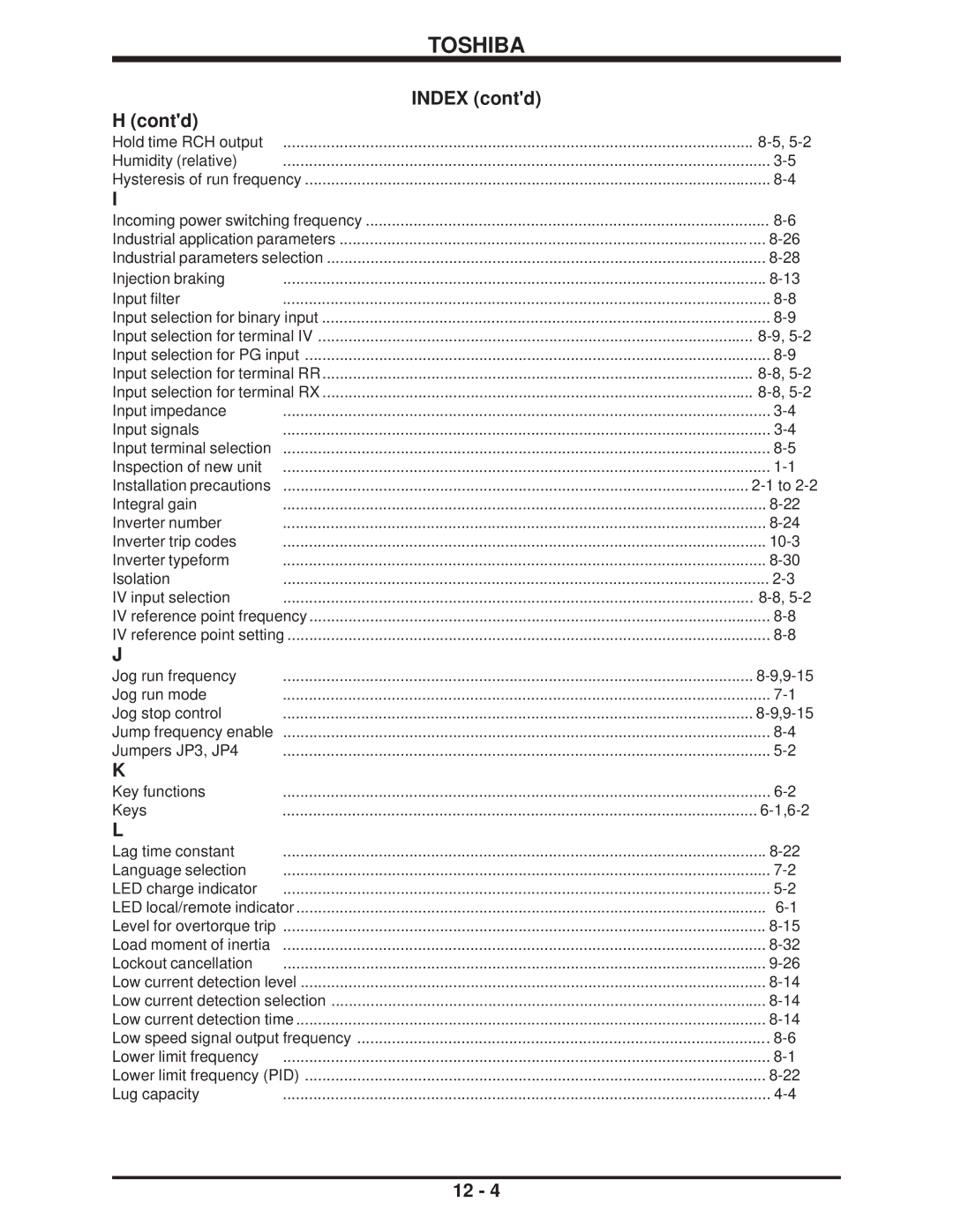 Toshiba H3 manual 9-15, 6-2 