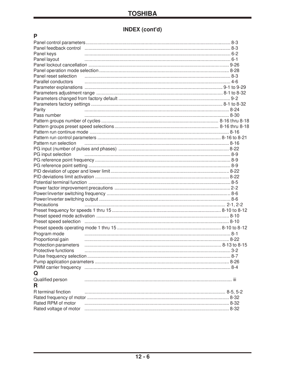 Toshiba H3 manual 16 to, 13 to 