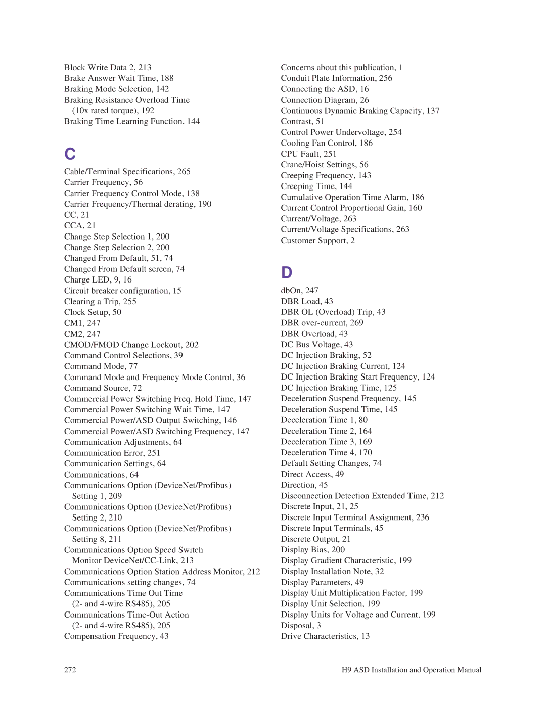 Toshiba H9 operation manual 272 