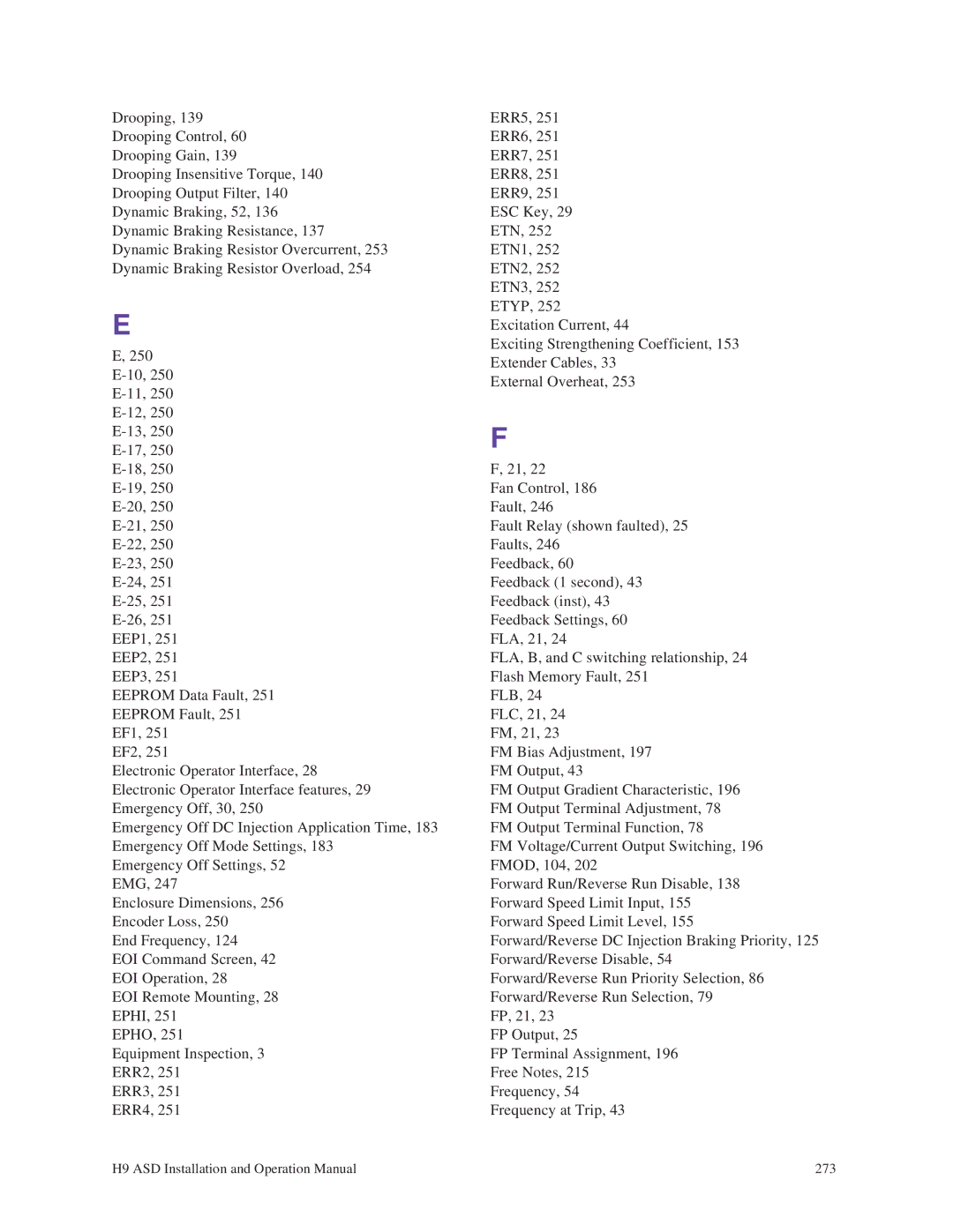 Toshiba H9 operation manual 273 