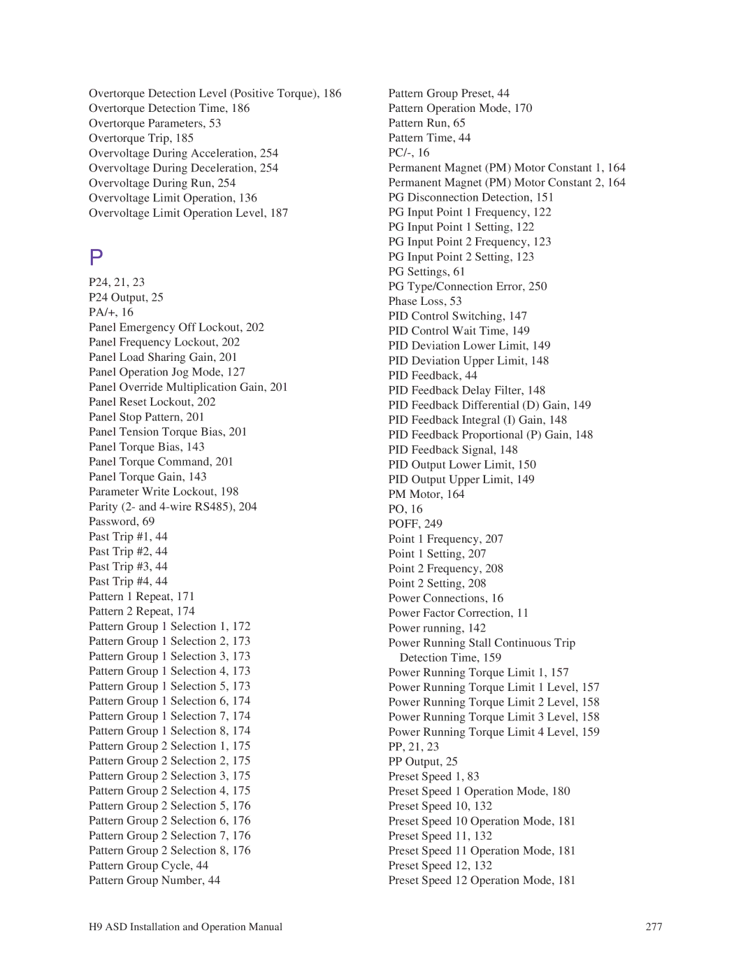 Toshiba H9 operation manual 277 