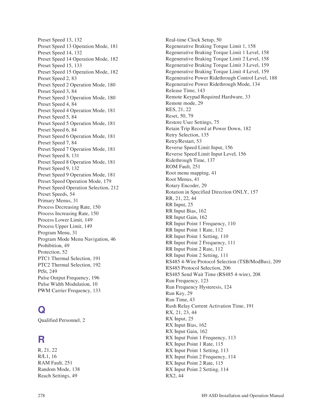 Toshiba H9 operation manual 278 