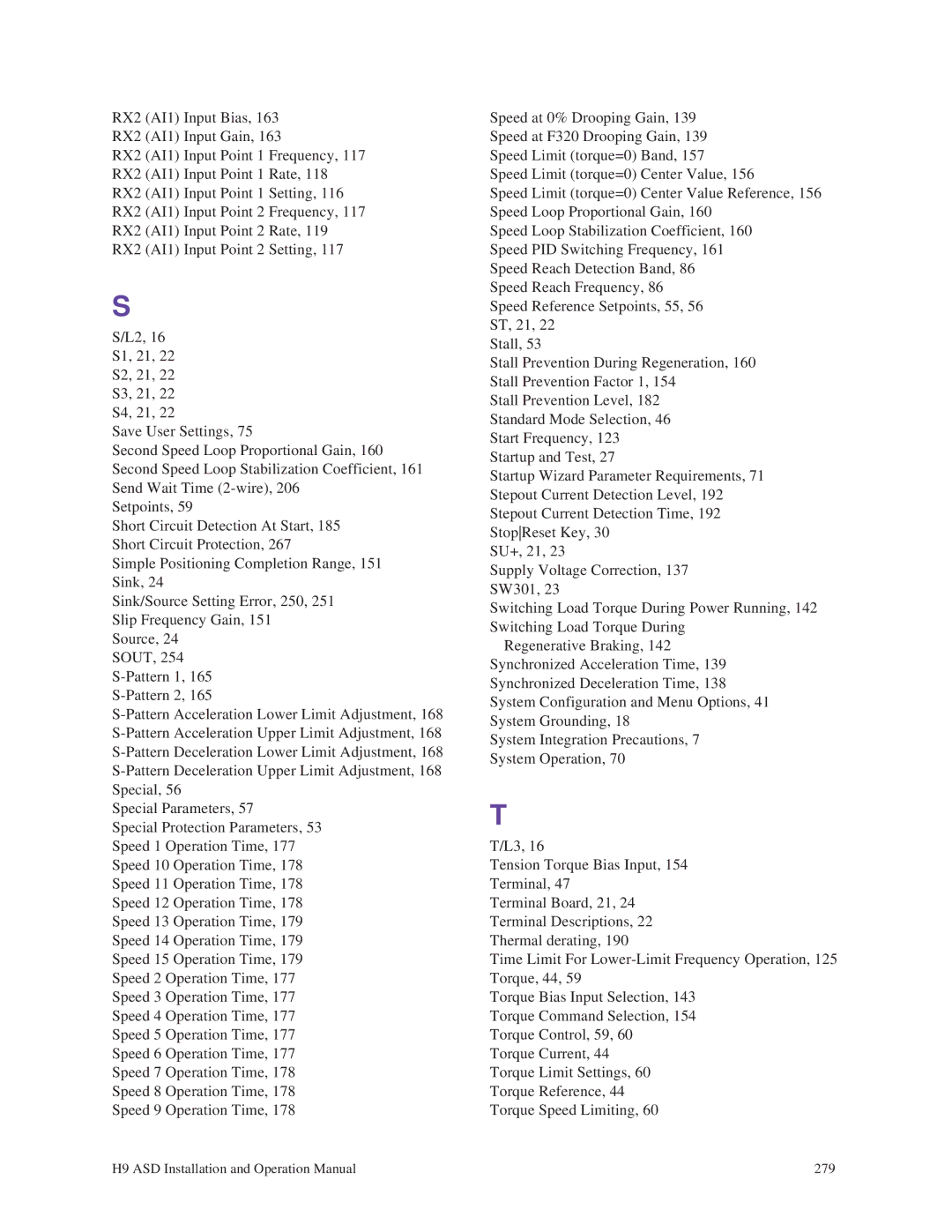 Toshiba H9 operation manual 279 