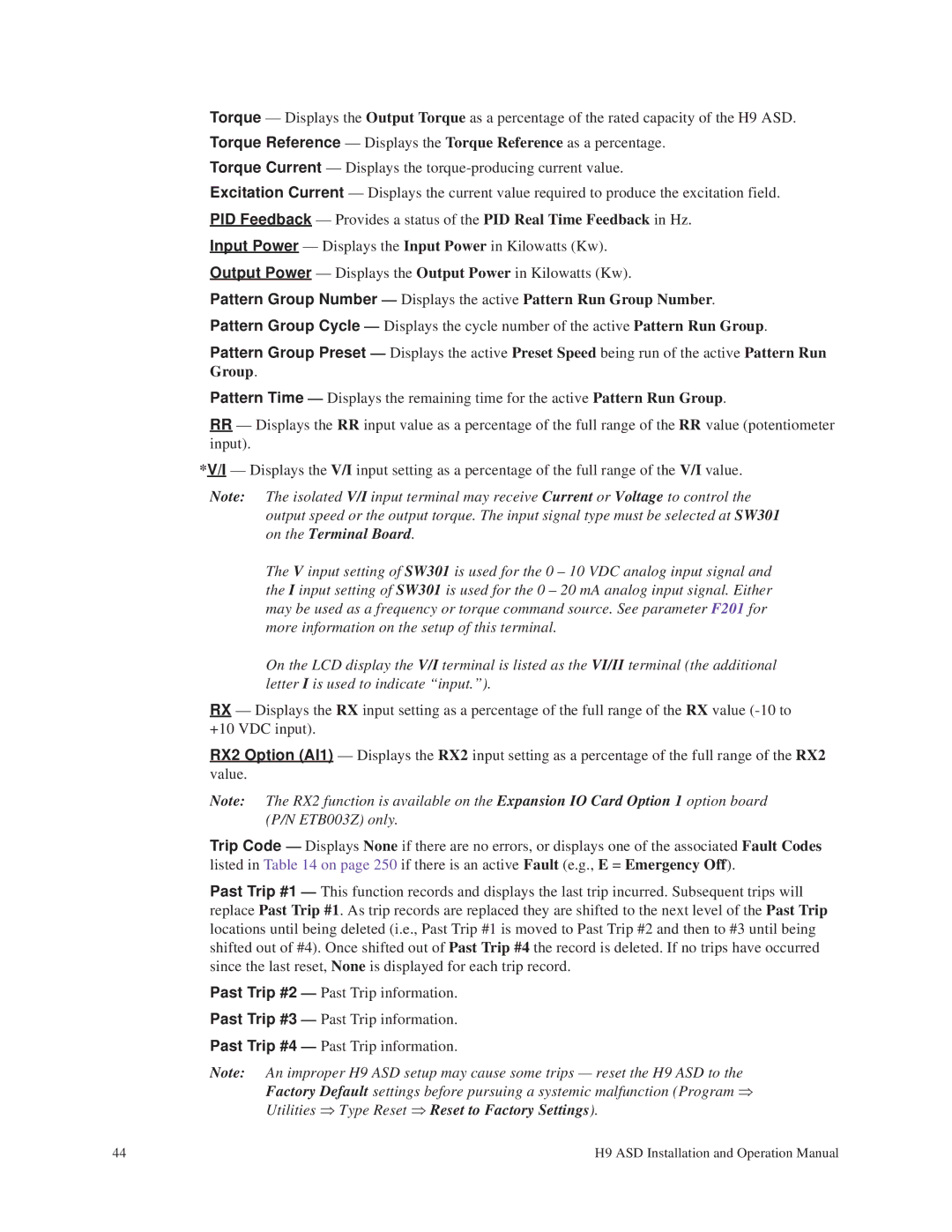 Toshiba H9 operation manual 