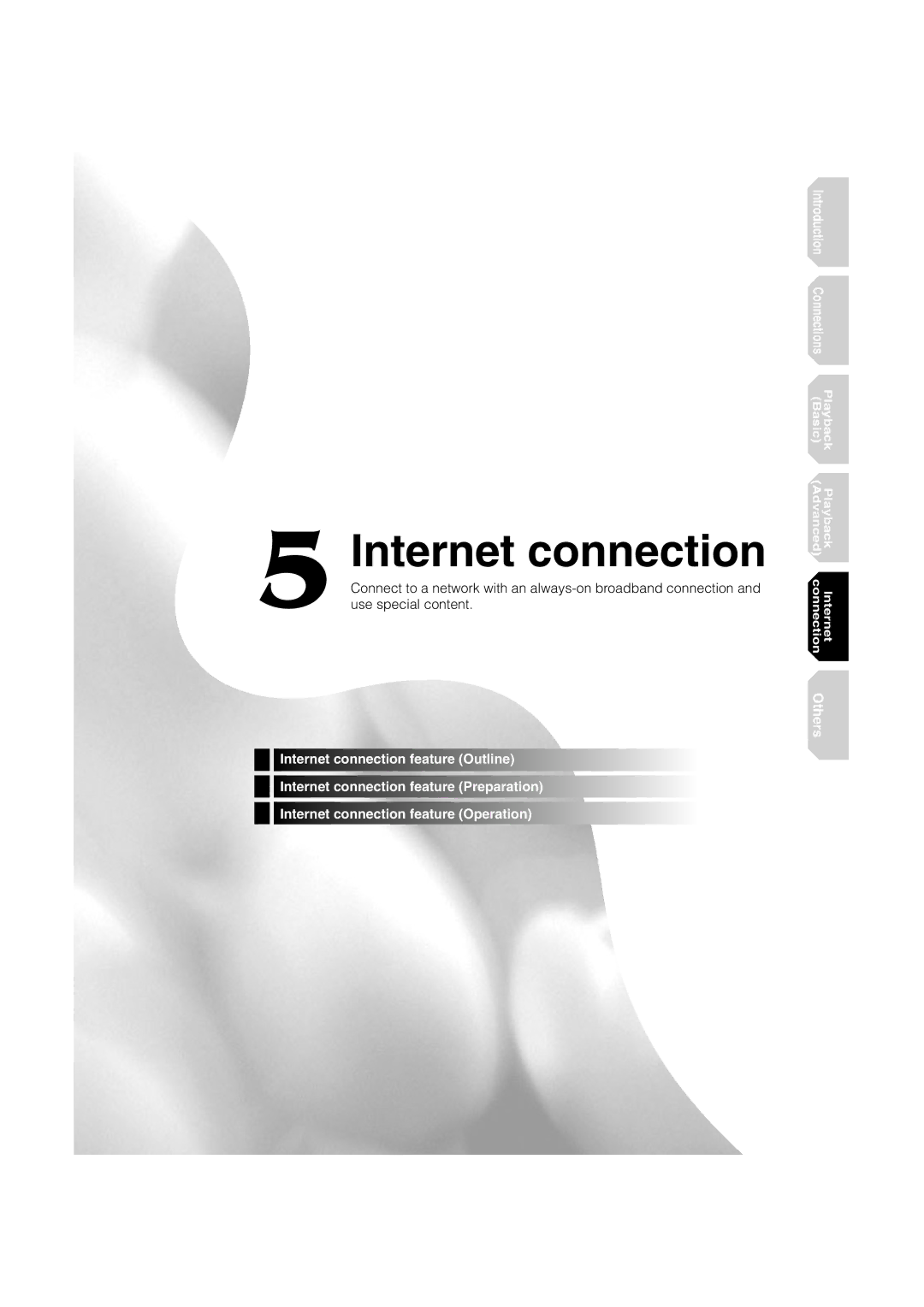 Toshiba HD-A1, HD-D1 owner manual Internet connection 