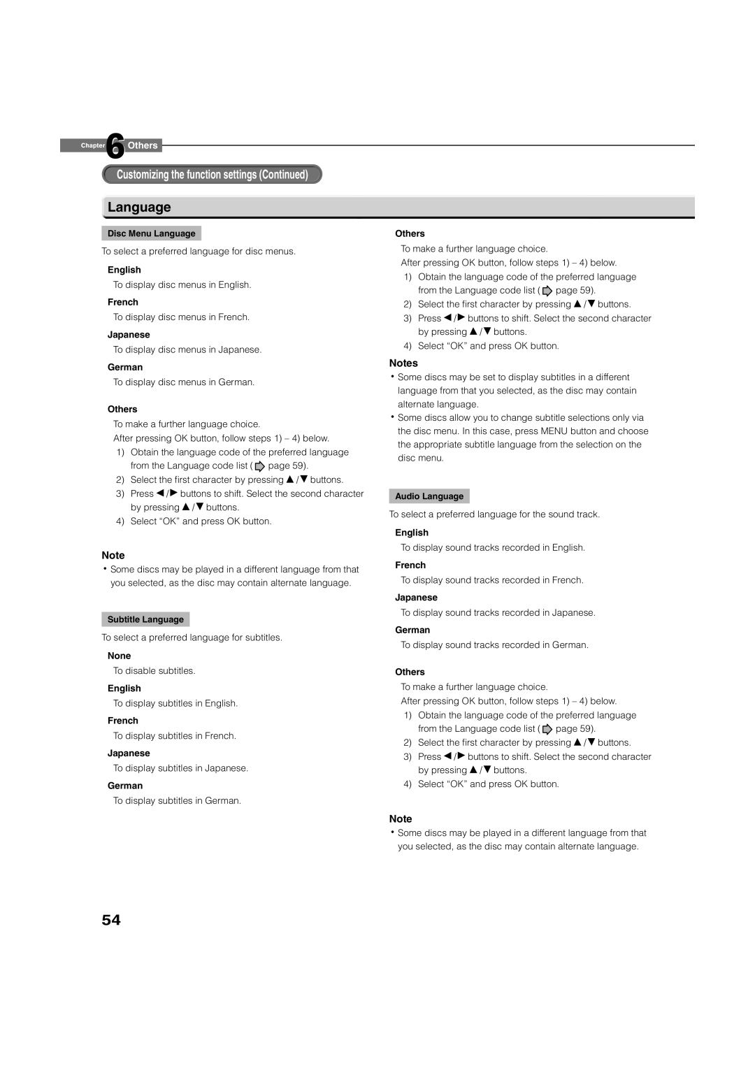 Toshiba HD-A2KC manual Language 