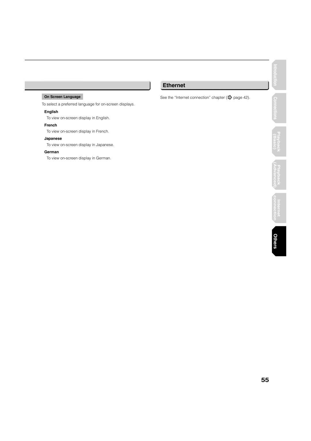 Toshiba HD-A2KC manual Ethernet 