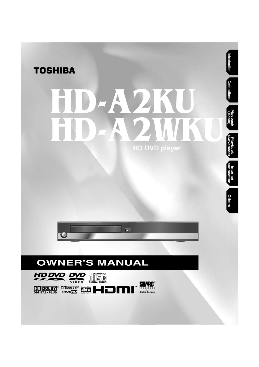 Toshiba HD-A2KU manual HD DVD player 