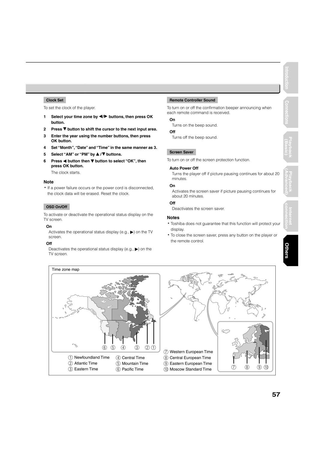 Toshiba HD-A2WKU manual Clock starts, Auto Power Off 