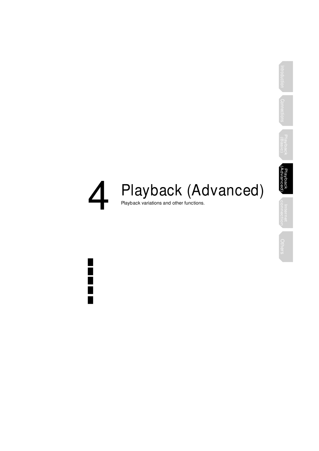 Toshiba hd-xa1kn, HD-XA1 owner manual Playback Advanced 