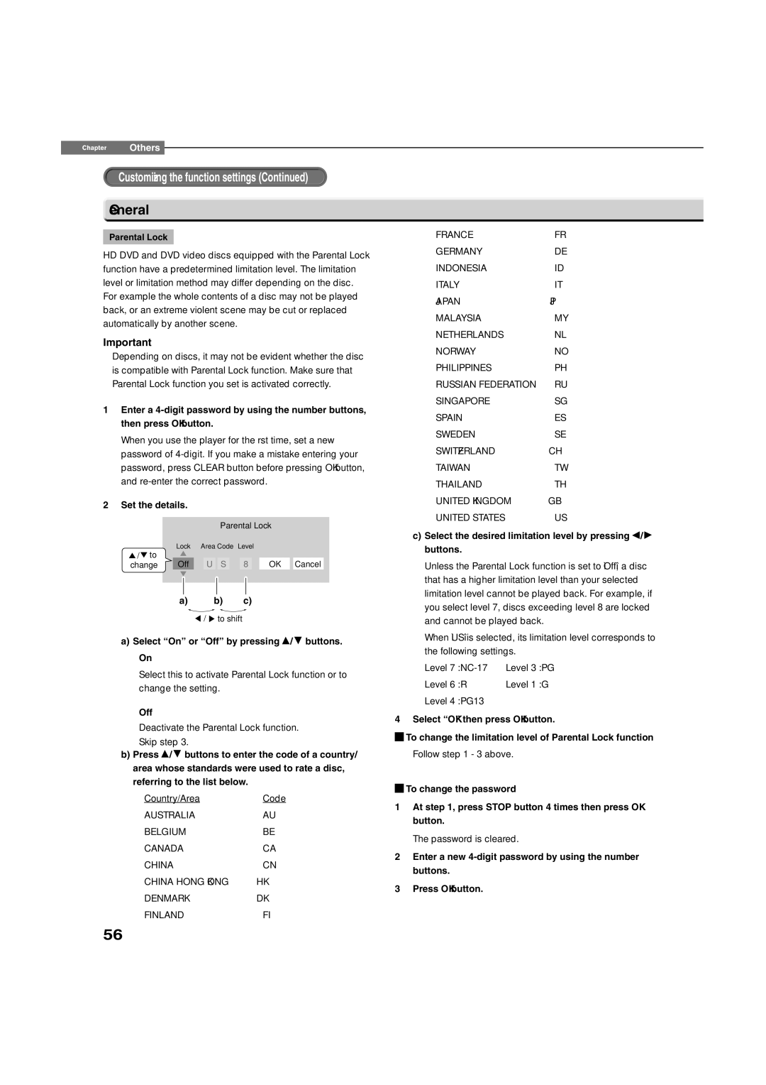 Toshiba HD-XA1, hd-xa1kn owner manual General, Set the details, Select On or Off by pressing / buttons. On 