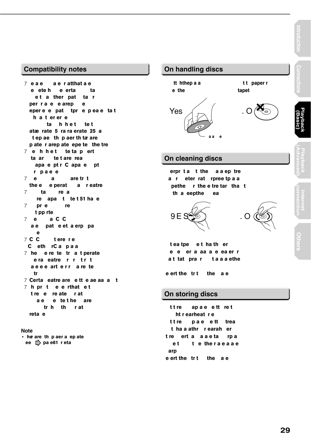 Toshiba HD-XE1KY manual On handling discs, On cleaning discs, On storing discs 