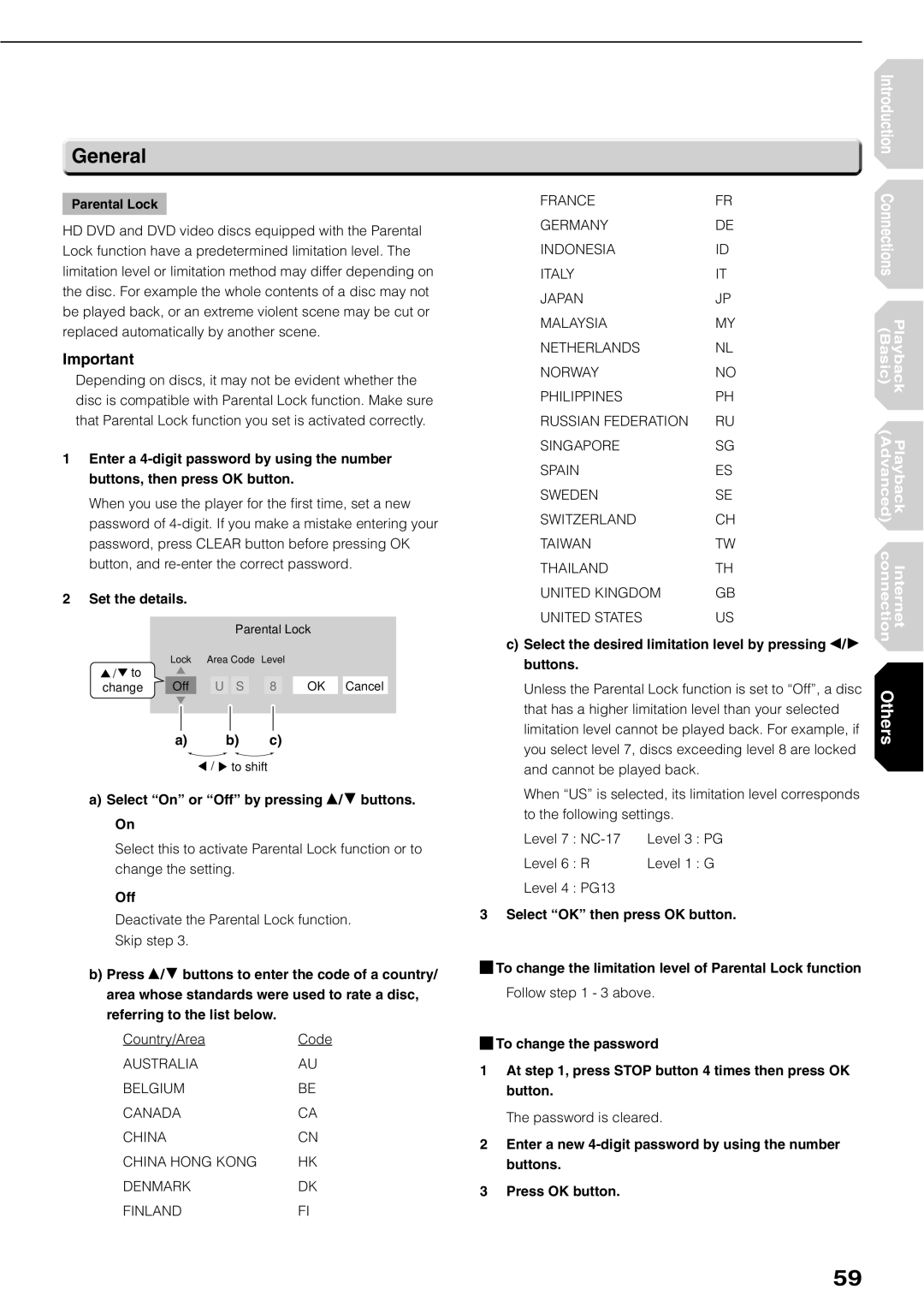 Toshiba HD-XE1KY manual General, Set the details, Select On or Off by pressing / buttons. On 