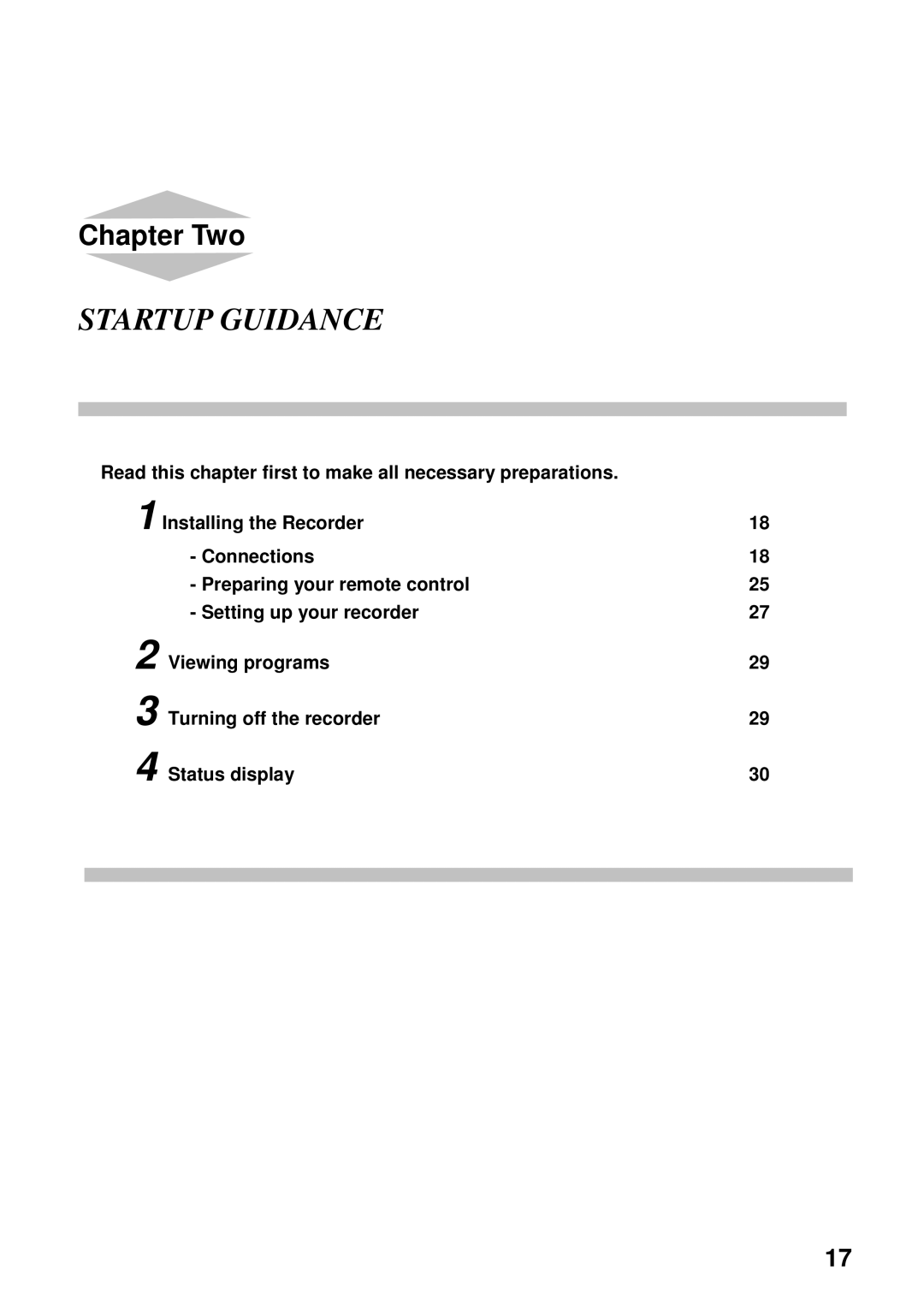 Toshiba HDD-J35 manual Startup Guidance 