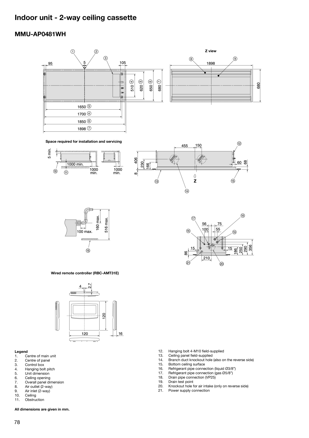 Toshiba HFC R-410A manual MMU-AP0481WH 