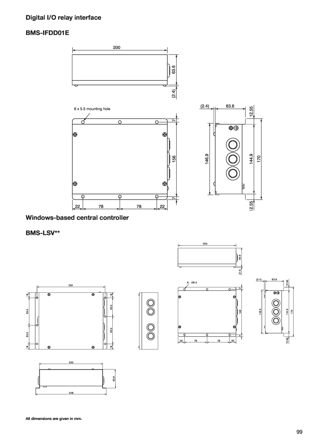 Toshiba HFC R-410A manual Digital I/O relay interface BMS-IFDD01E, Windows-basedcentral controller BMS-LSV 