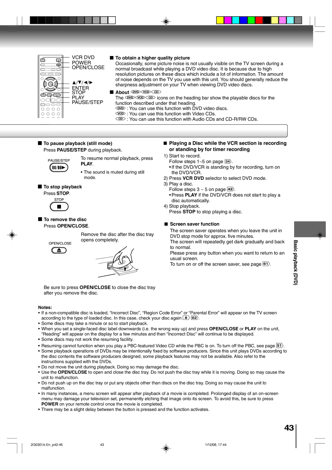 Toshiba HI-FI SQPB owner manual Play 