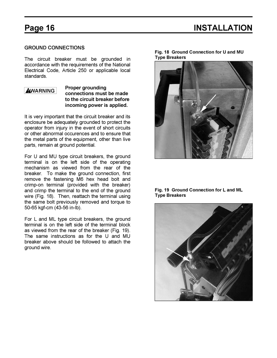 Toshiba HV6AS instruction manual Ground Connections, Proper grounding 