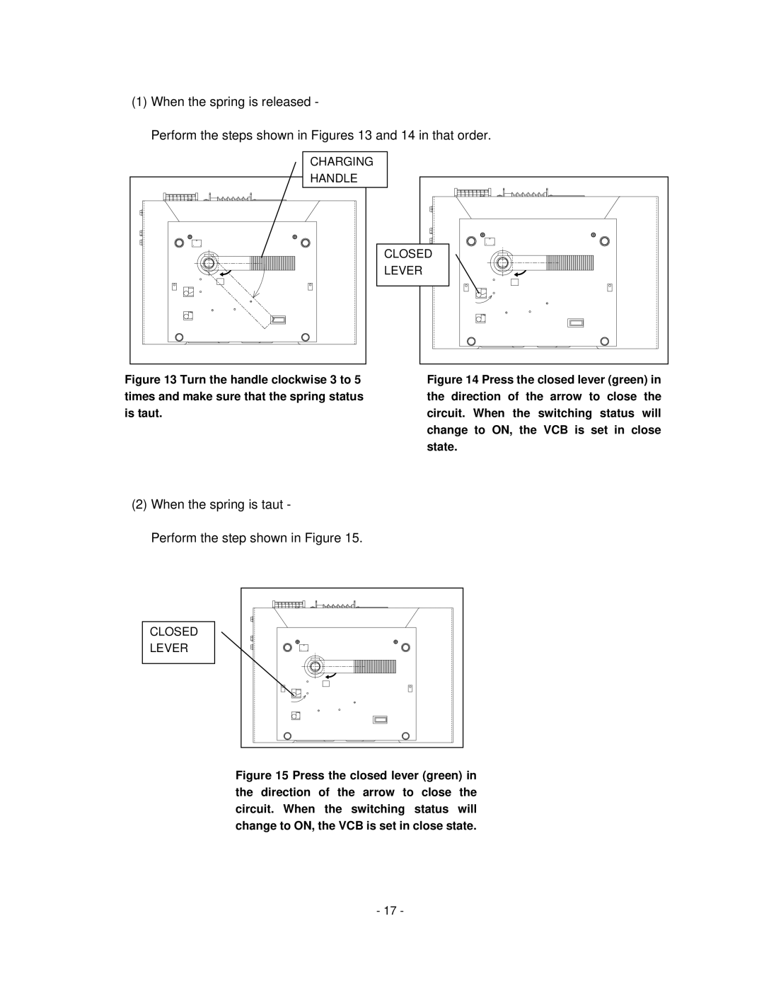 Toshiba H6A-HLS, HV6CS-MLD operation manual When the spring is taut Perform the step shown in Figure 