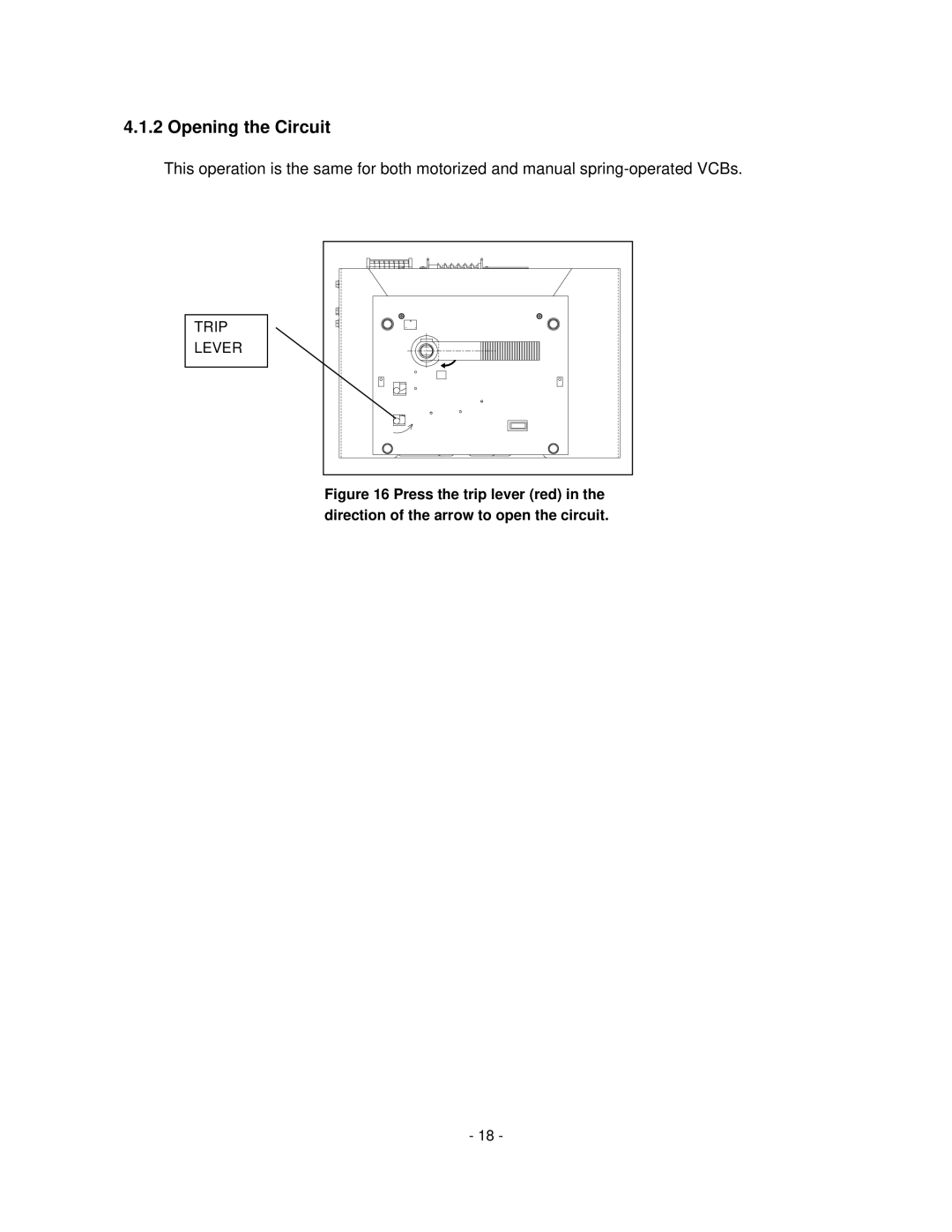 Toshiba HV6CS-MLD, H6A-HLS operation manual Opening the Circuit 