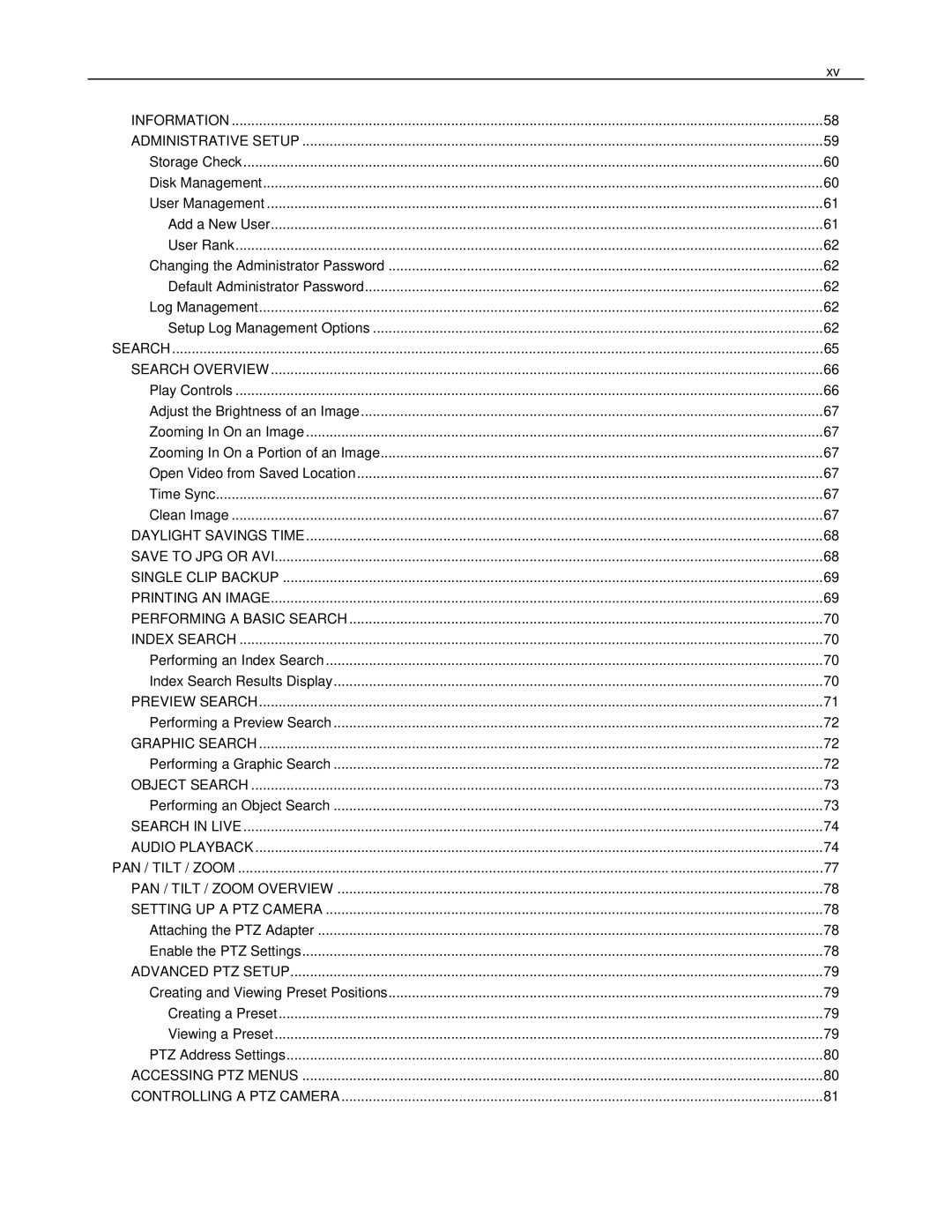 Toshiba HVR32-X, HVR8-X, HVR16-X user manual Search 