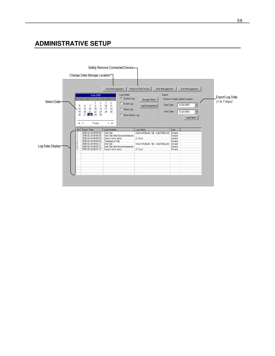 Toshiba HVR16-X, HVR32-X, HVR8-X user manual Administrative Setup 