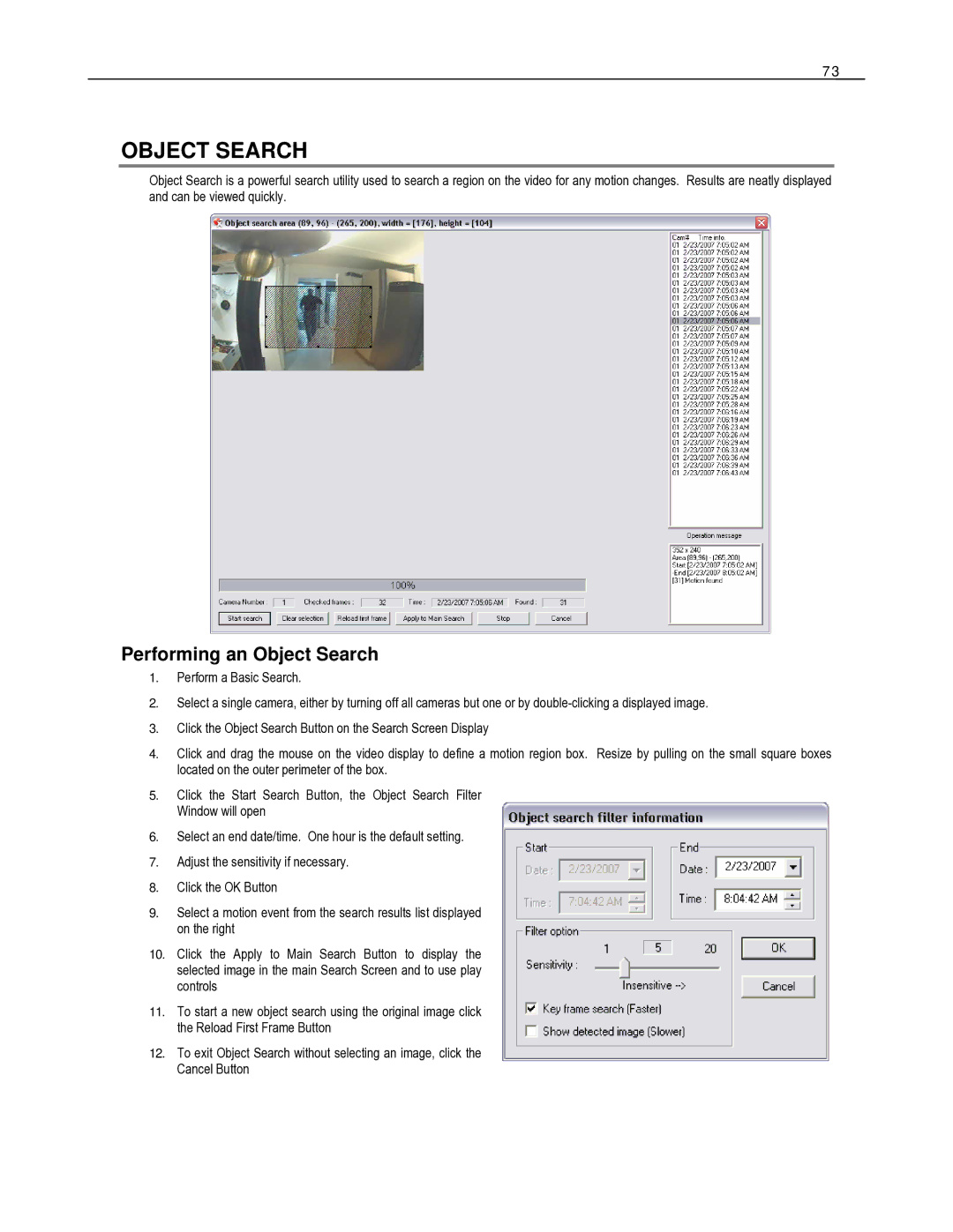 Toshiba HVR8-X, HVR32-X, HVR16-X user manual Performing an Object Search 