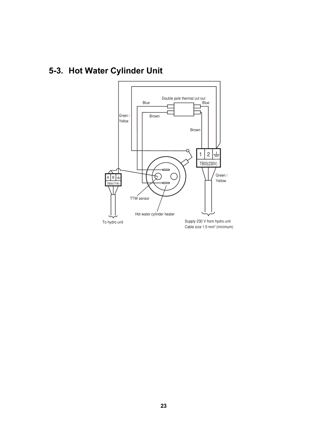 Toshiba HWS-2101CSHM3-E(-UK), HWS-802XWHT6-E, HWS-802H-E, HWS-802XWHM3-E, HWS-3001CSHM3-E(-UK) Hot Water Cylinder Unit 