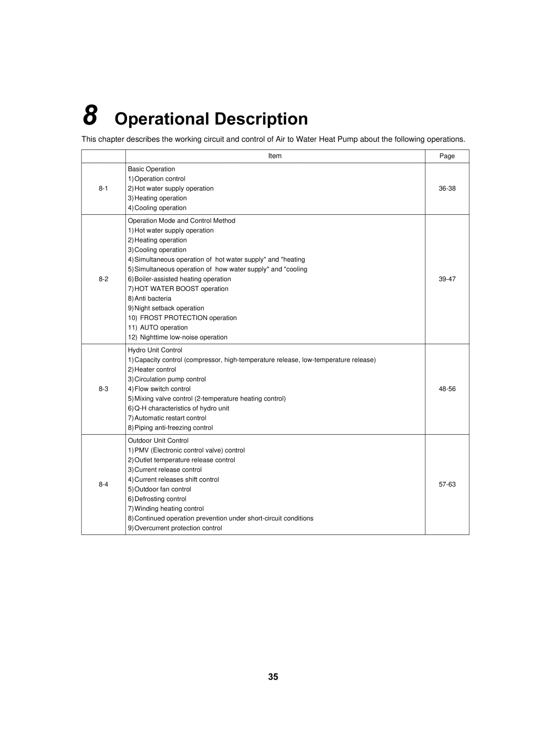 Toshiba HWS-1501CSHM3-E(-UK), HWS-802XWHT6-E, HWS-802H-E, HWS-802XWHM3-E, HWS-3001CSHM3-E(-UK) Operational Description 