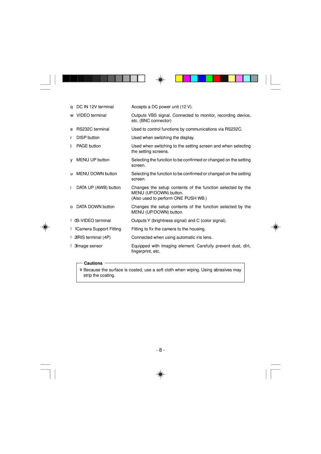 Toshiba IK-1000 instruction manual Setting screens 