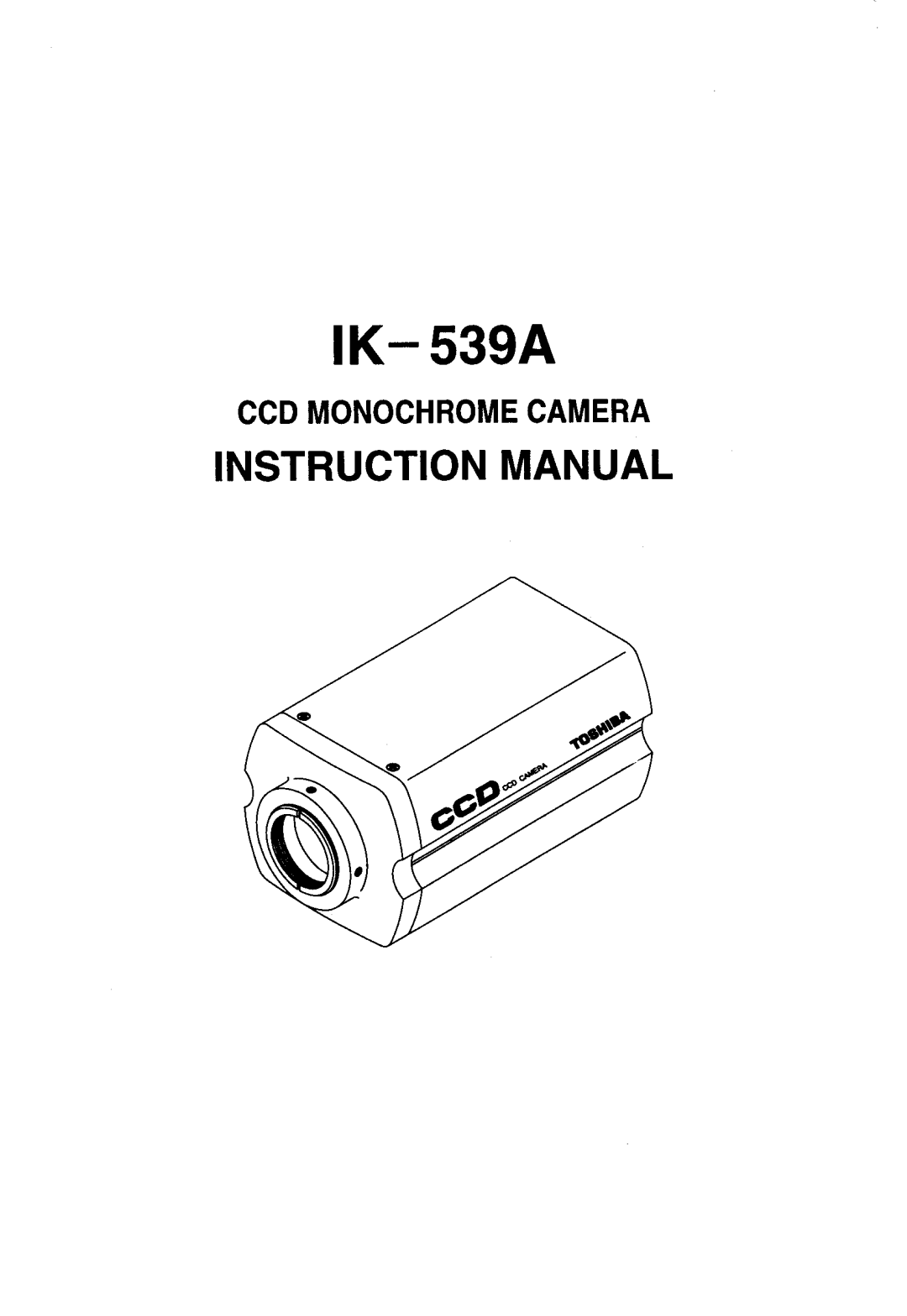 Toshiba IK-539A manual 