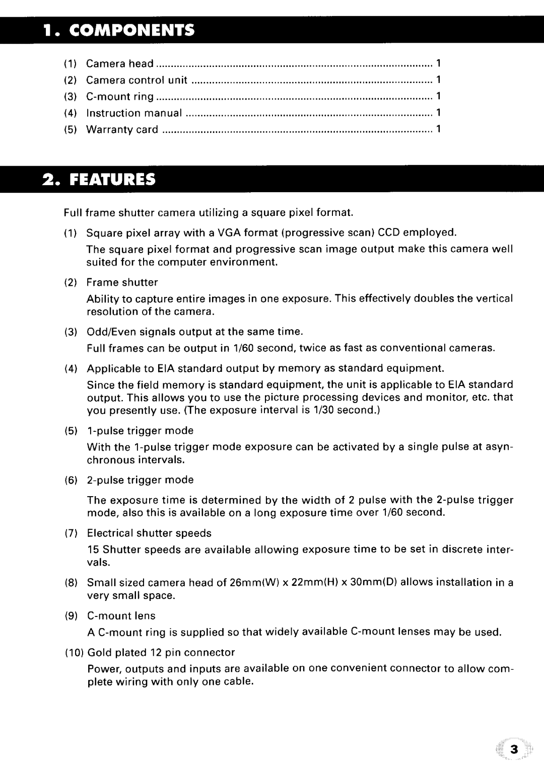 Toshiba IK-542XD manual 