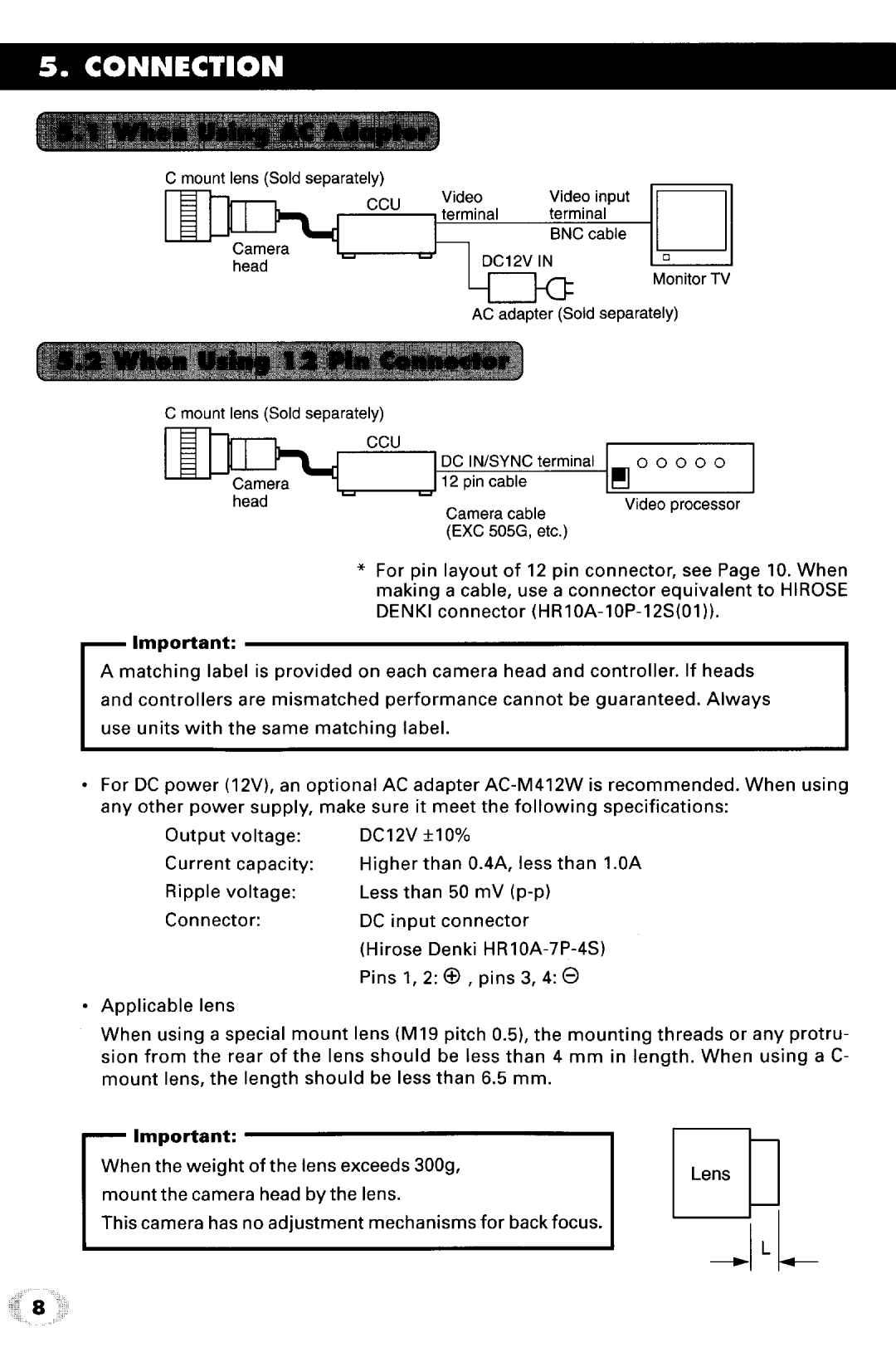 Toshiba IK-542XD manual 