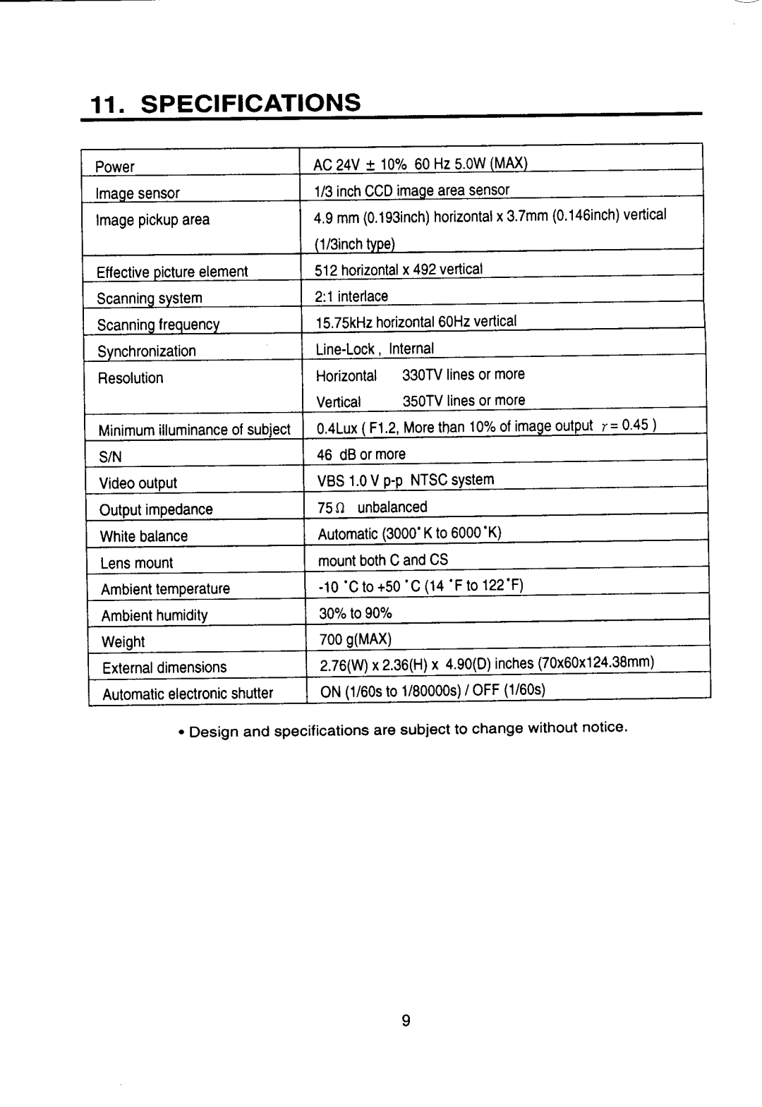 Toshiba IK-628A manual 