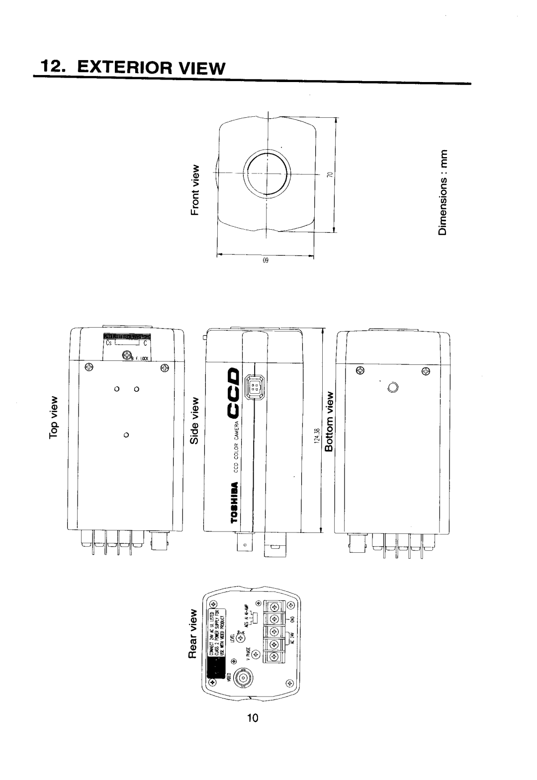 Toshiba IK-628A manual 