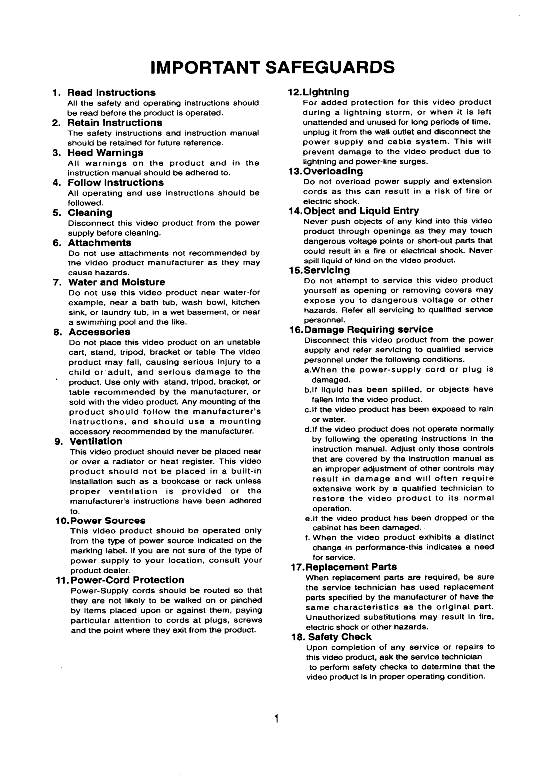 Toshiba IK-628A manual 