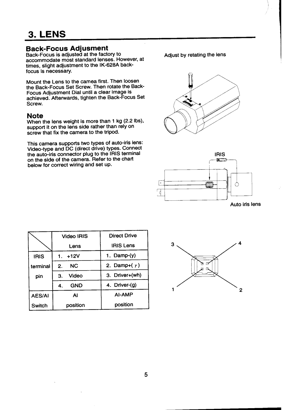 Toshiba IK-628A manual 