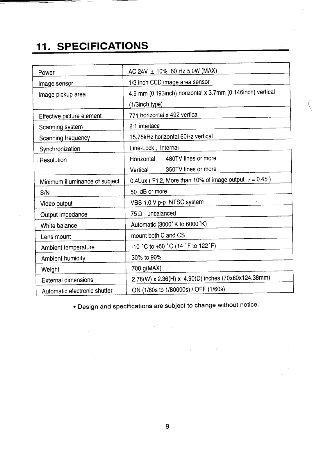 Toshiba IK-643A manual 